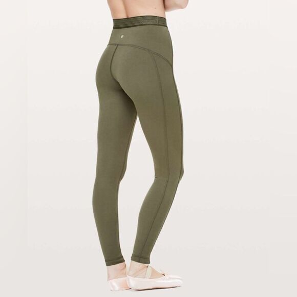 Lululemon Principal Dancer Golden Lining Tight *28" Size 4 - Picture 2 of 13